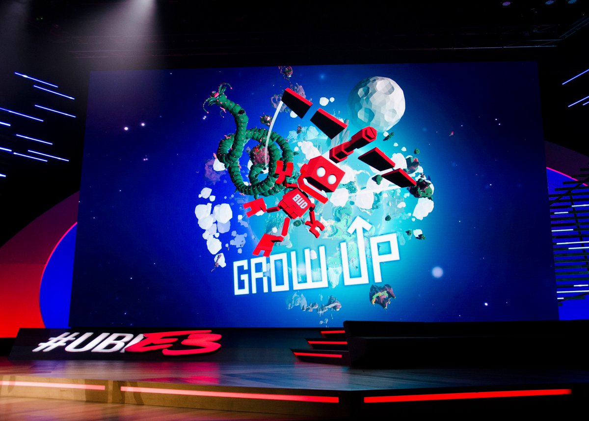 Bud is back! Grow Up launches in August on PC, PS4 &amp; Xbox One >> blog.ubi.com/grow-up-explor… #UbiE3 #GrowUpGame ||