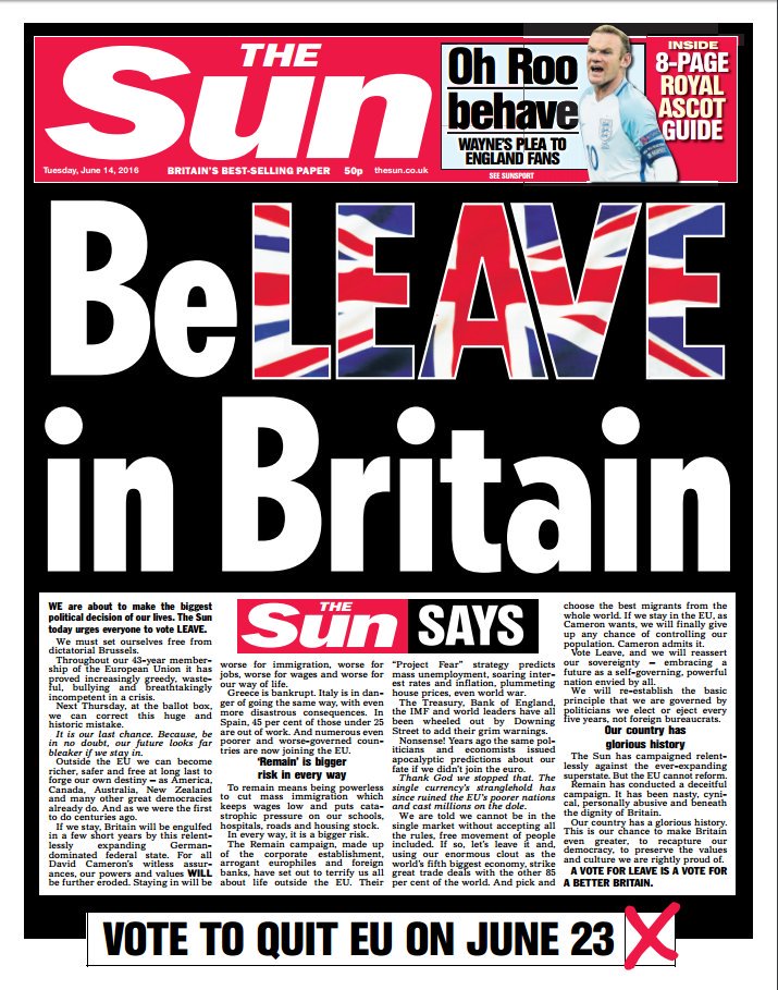 peterjukes's tweet photo. Australian born US citizen tells Brits to leave Europe. Why does he even care? Oh.. of course.... #EUref https://t.co/4X7EcjW9vd