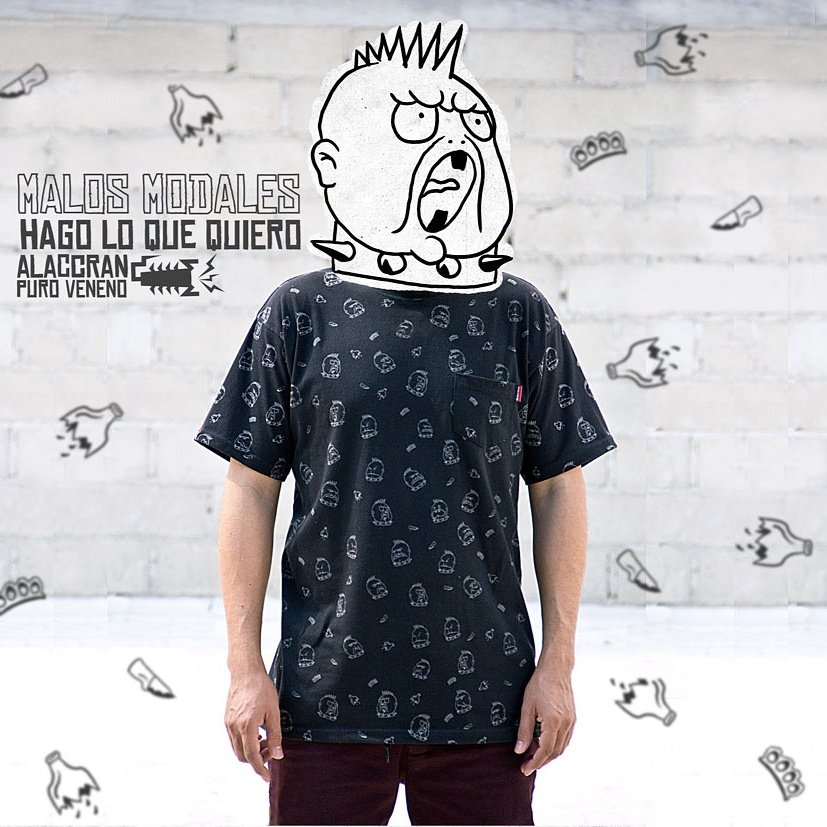 alaccran's tweet photo. Malos Modales - Hago lo que quiero #Alaccran #TShirt #PuroVeneno #PrendasCallejeras #ClassAGarments https://t.co/vZlstgUq6F