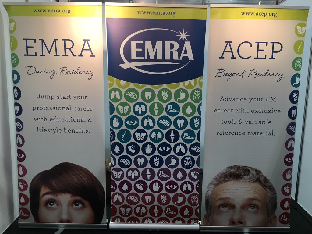 emresidents's tweet photo. EMRA is getting ready at #smaccDUB to greet emergency medicine residents and registrars. https://t.co/ilZ1W6xKfb