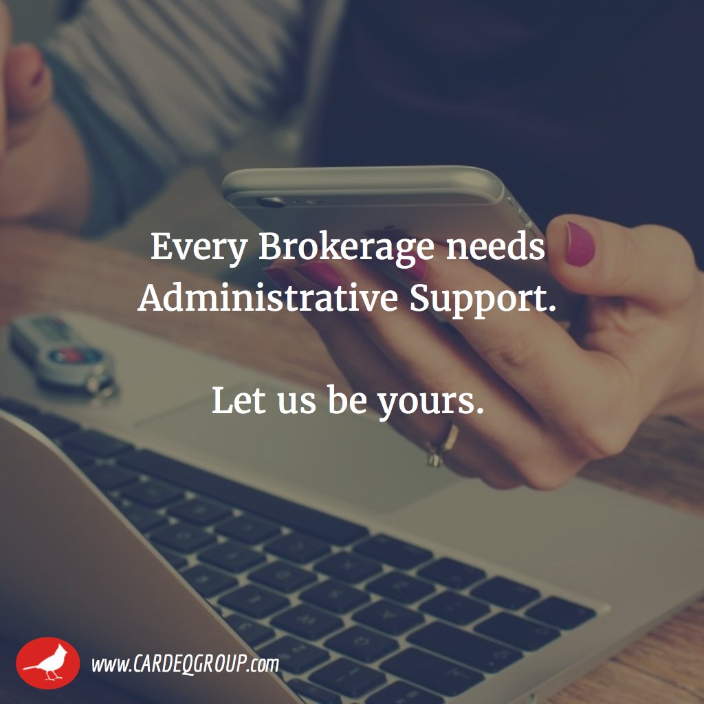 CardinalEquity's tweet photo. Every Brokerage needs Administrative Support. Let us be yours. #CardinalEquity https://t.co/duvau4fi0Z