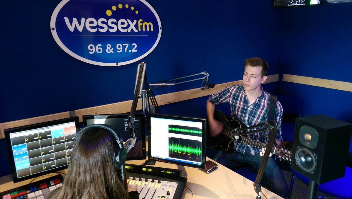 BattleOfBands16's tweet photo. @Wise_Intentions playing live @WessexFM with @mariagreenwood1 yesterday, well done boys! https://t.co/FZ4Tob4cEZ