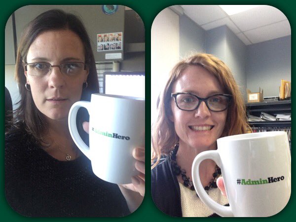 StudioRed80's tweet photo. Friends who Admin together. And drink coffee together from a distance. #Peterborough #Toronto #adminhero #Keurig https://t.co/X9zafkqtYr
