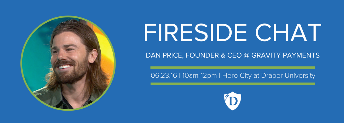 .@DanPrice founded @GravityPayments from his university dorm room at just 19 yrs old. RSVP: bit.ly/1UwjwgM