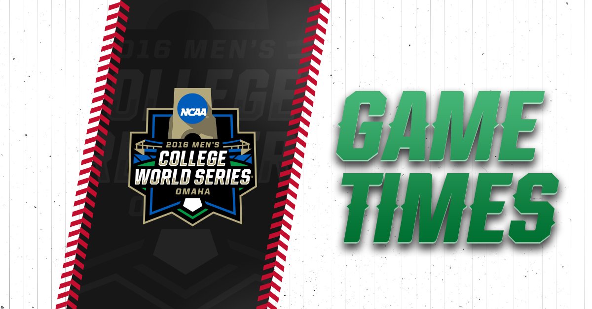 NCAA Baseball on Twitter "CWS SCHEDULE Pairings and game times for