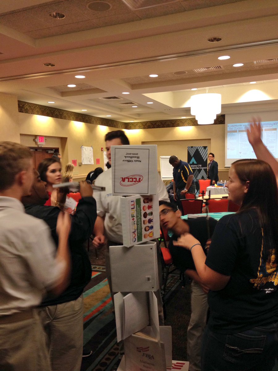 AlabamaCTSO's tweet photo. #ALSOLTS is in full swing! Building towers and learning leadership! https://t.co/uoXxjchHkl