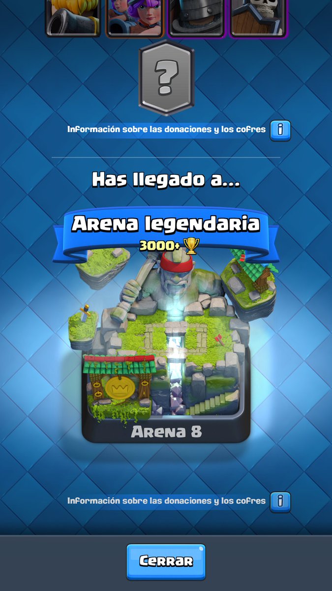 Mario98Clash's tweet photo. Por fin en Arena 8!! Ahora toca mantenerse y seguir ahí arriba VAMOS!!💪 https://t.co/QqwhWWol45