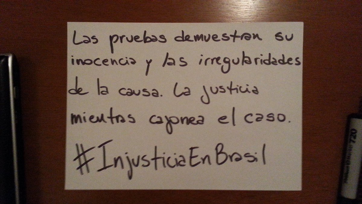 galasso22's tweet photo. #InjusticiaEnBrasil #QueVuelvanLos4 @marquitospena @SusanaMalcorra @mauriciomacri https://t.co/Vq6LFOVhAM