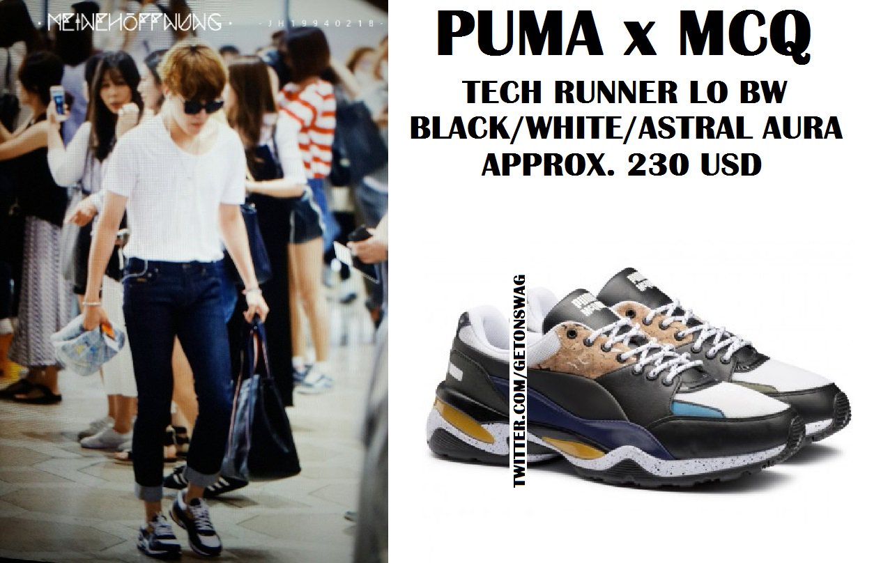 Beyond The Style Alex on X JHOPE BTS 160614 JHOPE PUMA x MCQ TECH RUNNER LO BW https t I4daVoEorl X