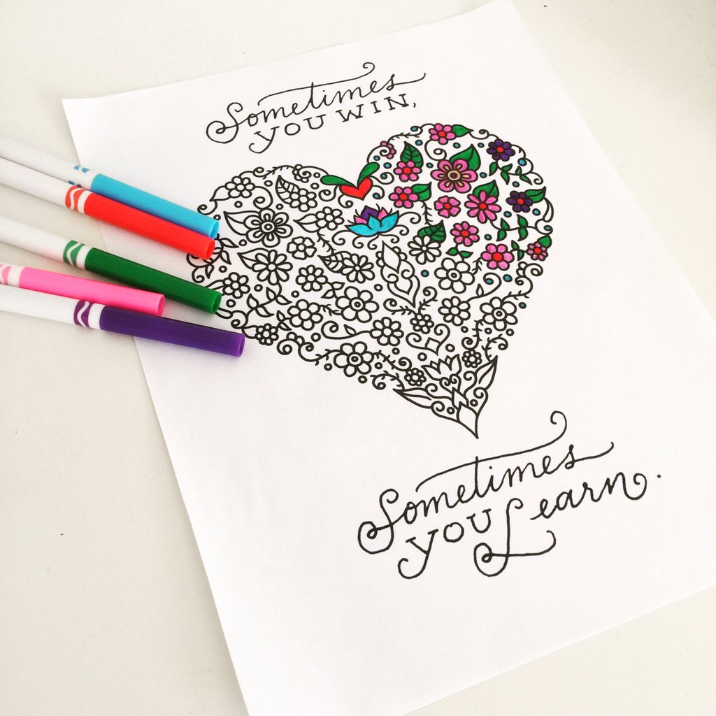 MandaColoring's tweet image. Sometimes you win, sometimes you learn.