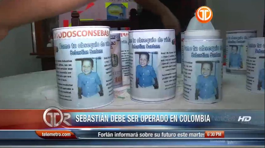 Presentamos la historia de Sebastián, quien necesita el apoyo para operación en el corazón en Colombia