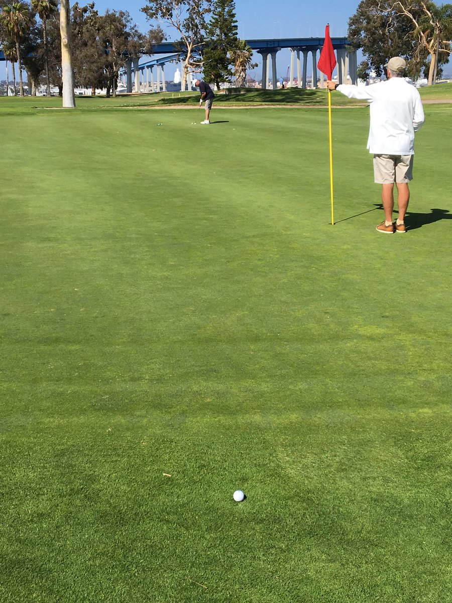 ForsteRob's tweet image. On in 2 on the 18th at Coronado. Beautiful course, tap in birdie, shot 88, don't ask about today's score.