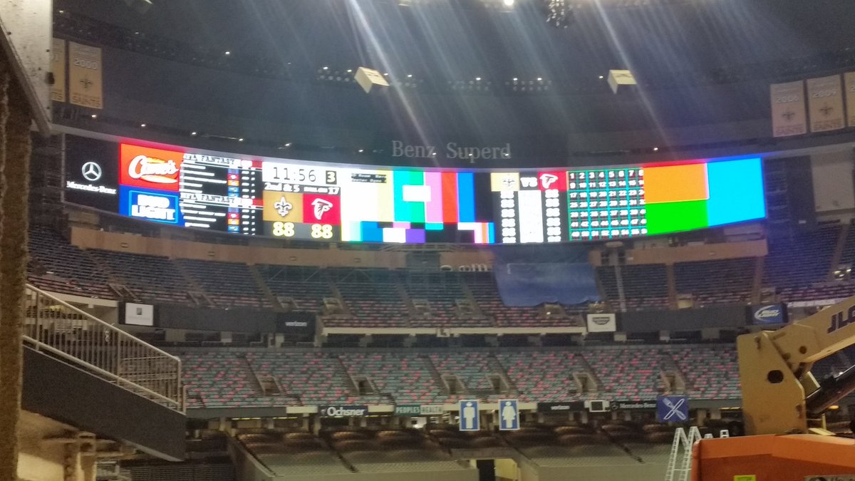 dmcallister26's tweet photo. I stumbled upon this in the @MBSuperdome.
I don't like the opponents score although @Saints. https://t.co/joeudszNnn