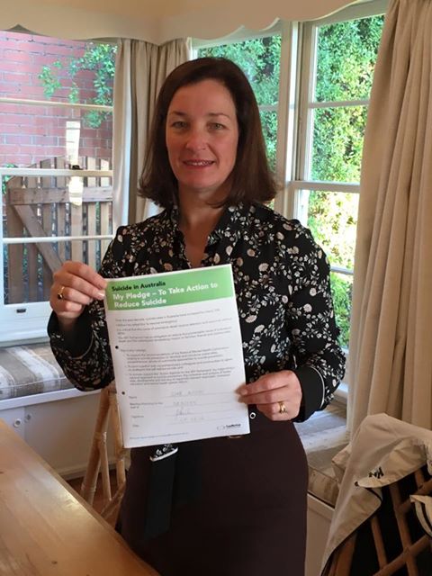 ConNetica's tweet photo. Thank you @JaneAustinALP for pledging to take action against suicide! #AA4SP #suicideprevention #auspol https://t.co/u9Dw6Psxc1