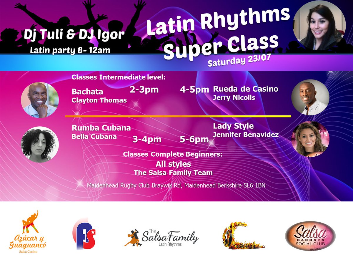 irialuzsalsa's tweet photo. Attention #Salseros Don't miss it #LatinRhythmsSuperClass with the best teachers! #salsauk https://t.co/iNc1IcsDtt https://t.co/xrJRj36BWE