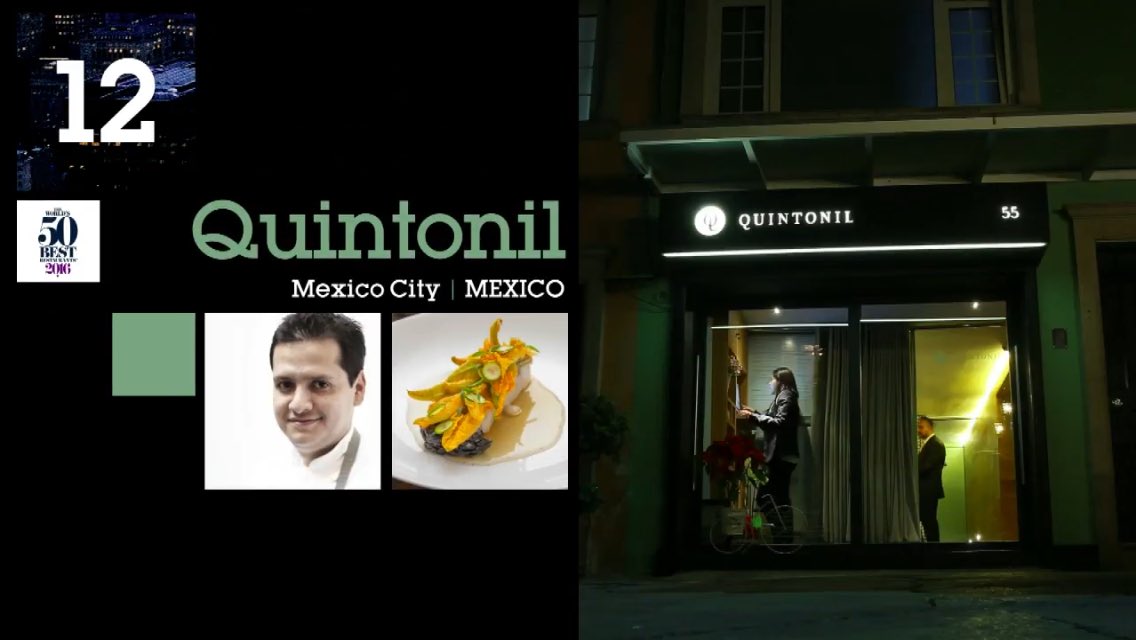 CuisinierMx's tweet photo. Un gran ejemplo a seguir.. Felicidades! Orgullo Mexicano @rest_Quintonil  @javallejo https://t.co/0t7Iyvi8Ic
