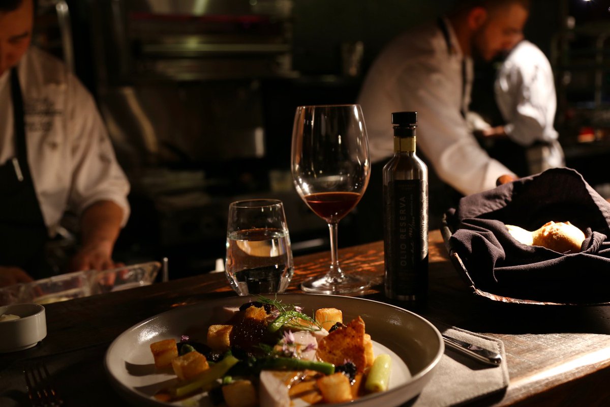 Chefathand's tweet photo. Best seat in the house @ClayoquotResort right next to the pass at open kitchen bar. @domenica_fiore @Frank_Giustra https://t.co/Ge5tj4Z3Wj