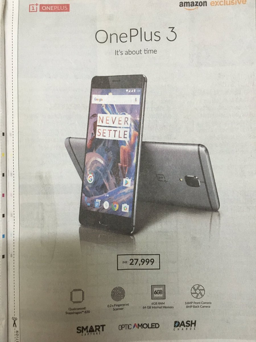 shraychugh's tweet image. #OnePlus3 specs &amp;amp; prices revealed @OnePlus_IN @oneplus #OnePlusLoopVR @MKBHD @AndroidAuth @TechCrunch