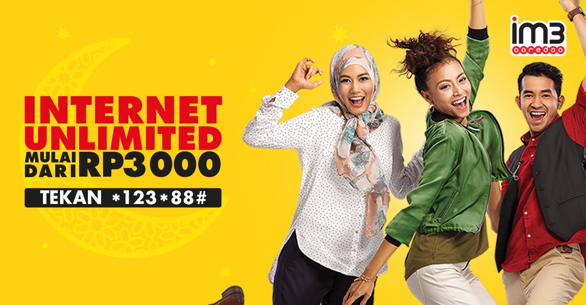 di ramadhan ini kamu lebih hemat &amp; irit dengan paket data Indosat Ooredoo *123*88# #SilaturahmiUnlimited