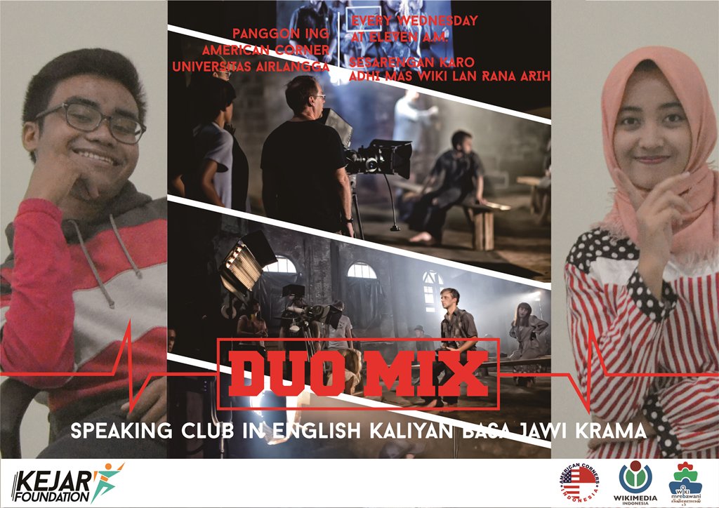 Bisa dicatat waktunya. Rabu pukul 11 pagi di @unairlibamcor <a href="/unairlibrary/">Perpustakaan UNAIR</a> #Duomix akan membahas topik perfilman.