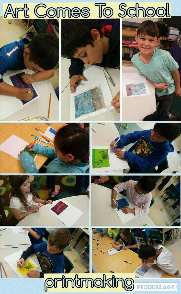 MrsMasonOCSB's tweet photo. Today 1/2 our class joined Mrs Latour's for 'Art Comes To School'. They loved it! Other 1/2 participate Thursday. https://t.co/CC9KabvIv9