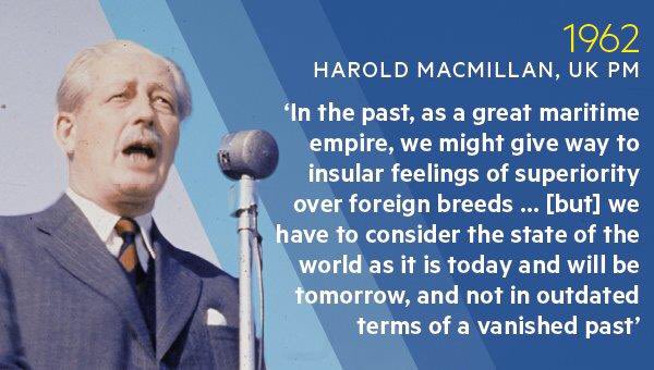 eurosluggard's tweet photo. Already true back in 1962. Has not become *less* true since (via Philip Stevens, today's FT) #StrongerIn ❤️🇬🇧🇪🇺🇬🇧❤️ https://t.co/yn6jBU8BS8