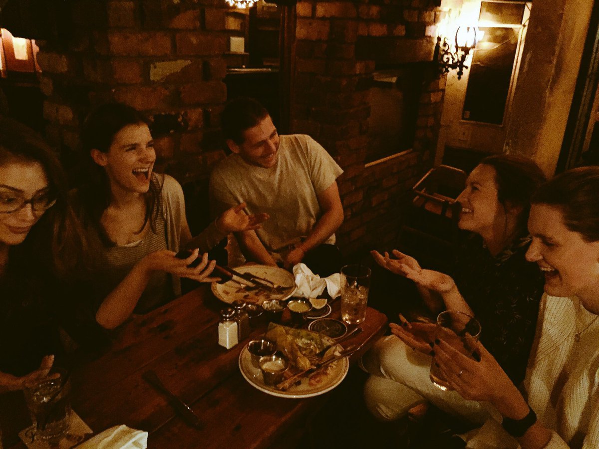 heathschmidt_'s tweet photo. what better ice breaker is there than fake laughing for photos #NYCST2016 https://t.co/kRFiKnoNvm