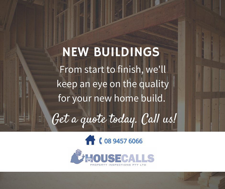 HouseCallsPty's tweet photo. Our building inspectors in Perth want to ensure you have a detailed analysis for your new home. Call us! #perth https://t.co/bDZ4CxBHJ8