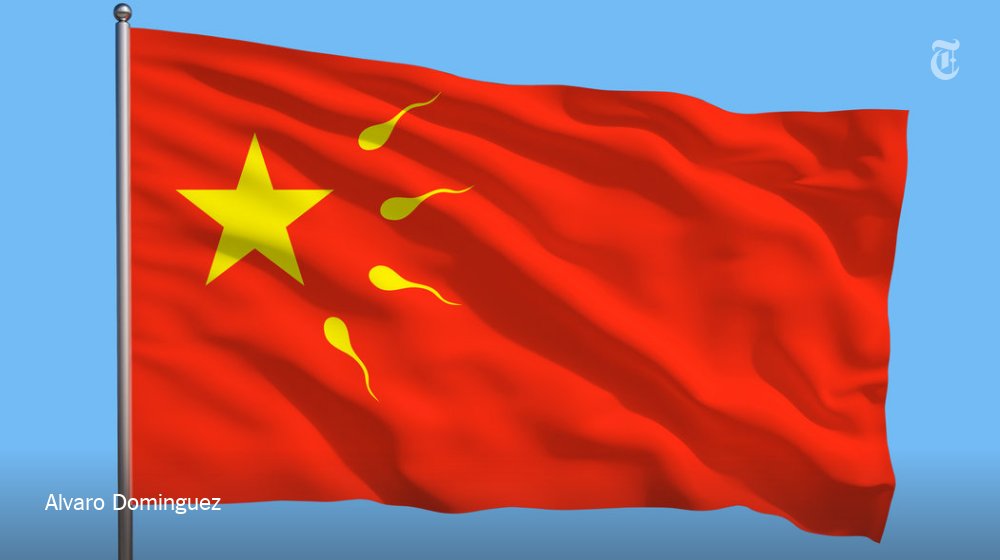 nytimes's tweet photo. China’s call to young men: Your nation needs your sperm https://t.co/sQxMFIrgVH https://t.co/Qh66ZjD69f