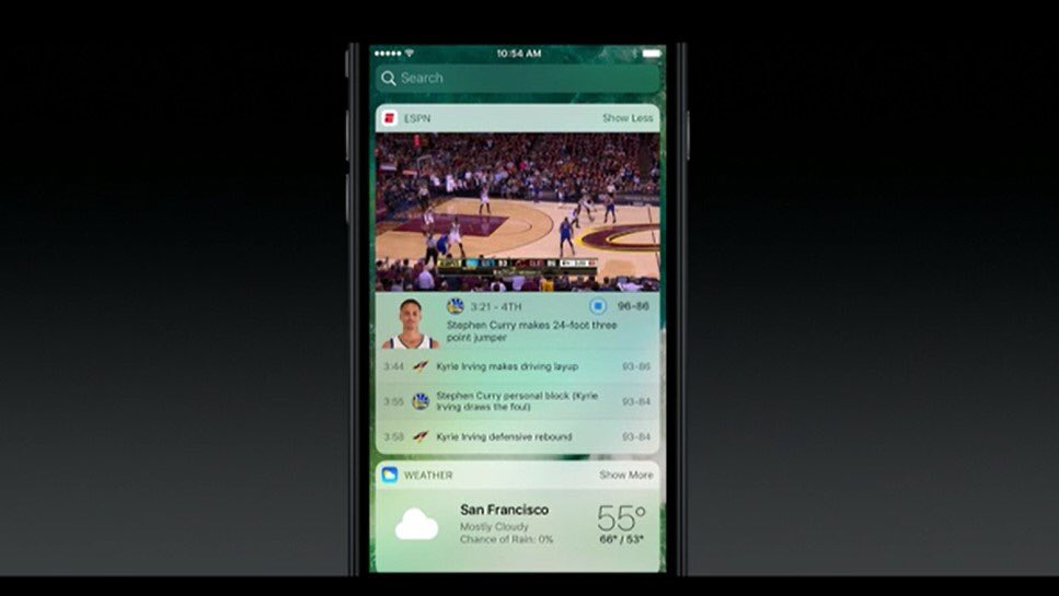 g_george_'s tweet photo. The notification center gets an overhaul | That’s what I call good #UX #WWDC #Apple #applekeynote https://t.co/9gzrbkvQSh