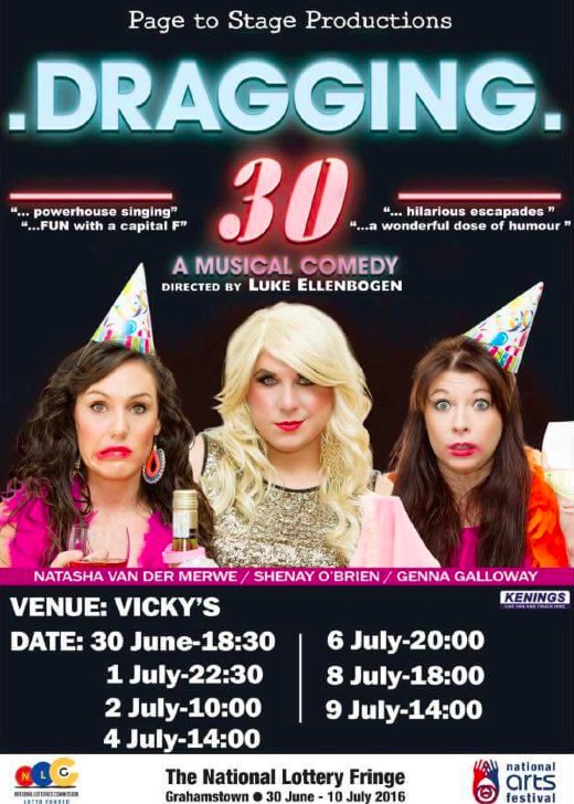 #OnStage - Catch our @ShenayOBrien in "Dragging 30" at the <a href="/artsfestival/">NationalArtsFestival</a> in Grahamstown from June 30th to July 10th.