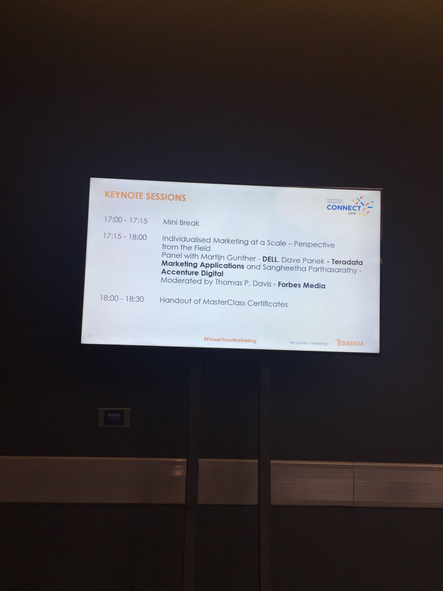 sangheetha's tweet photo. #poweryourmarketingChristian on stage of course ! @Teradata @AccentureDigi. I am speaking at the panel later. https://t.co/zHrS815SYe