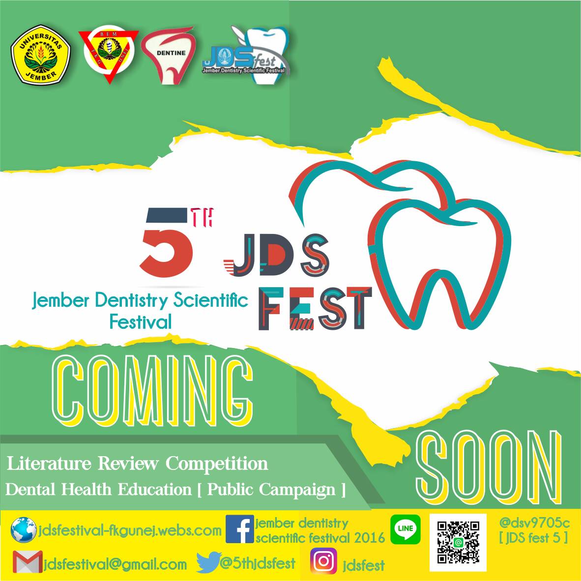 Halo, Mahasiswa FKG seluruh Indonesia! JDS hadir lagi, nih! dengan tema: ABC of Dentistry