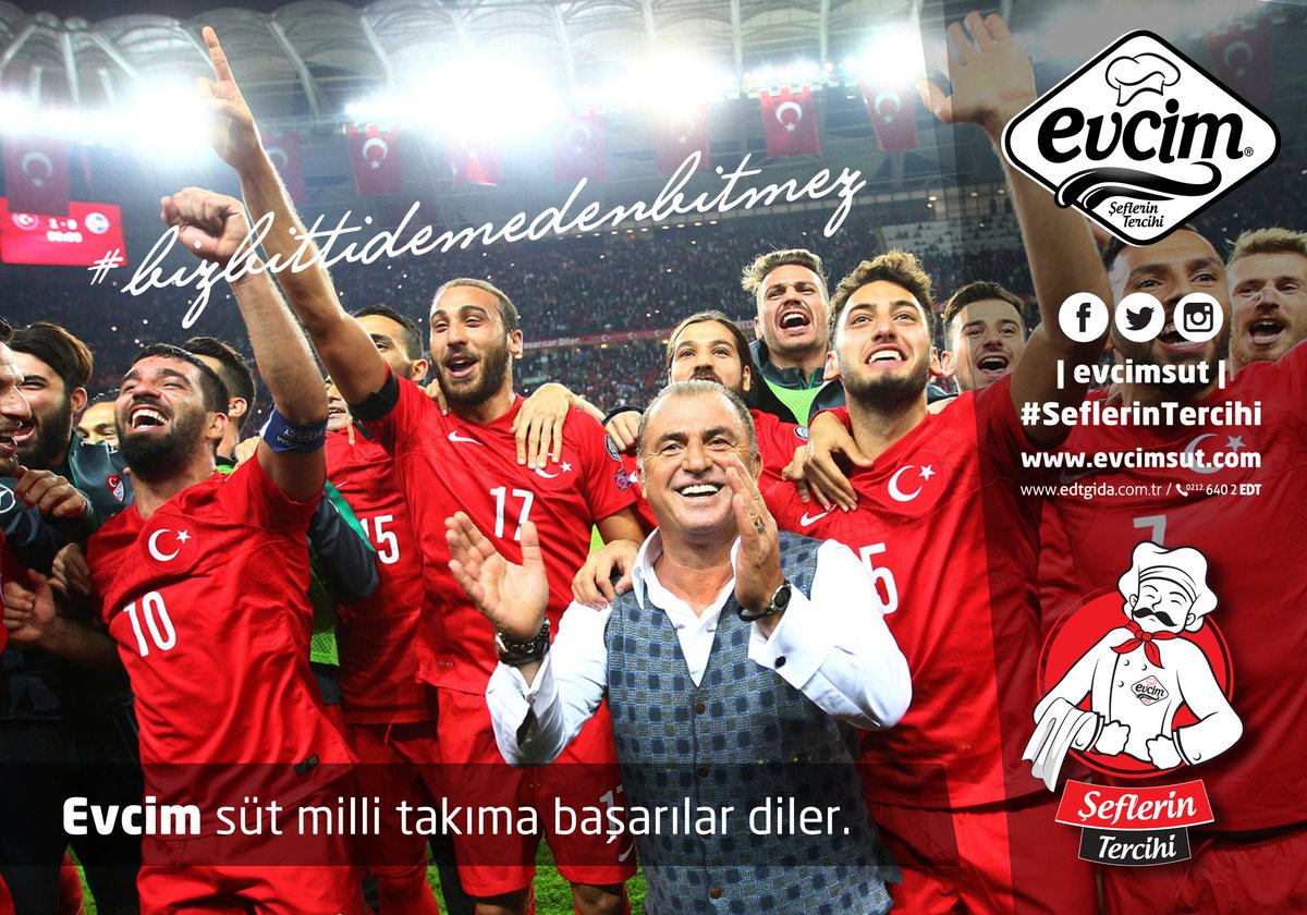 evcimsut's tweet photo. #evcim süt milli takıma başarılar diler.
#EURO2016 #TUR #evcim #seflerintercihi https://t.co/EqvHdXNO5Y