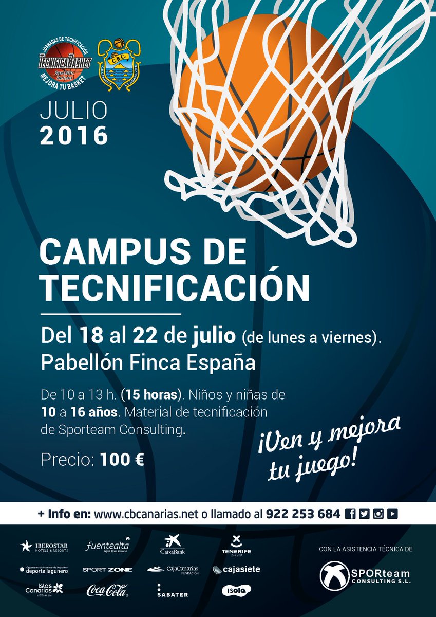 CB1939Canarias's tweet photo. [BASE] Nuevo Campus de TECNIFCACIÓN del 18 al 22 de JULIO en Finca España. ¡Apúntate! https://t.co/ZAWuezpeXG https://t.co/T6U5zADDGH