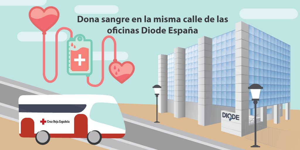 Diode_Es's tweet image. En el #DiaMundialDelDonanteDeSangre acércate a las oficinas de Diode y dóna sangre en el bus de @CruzRojaEsp