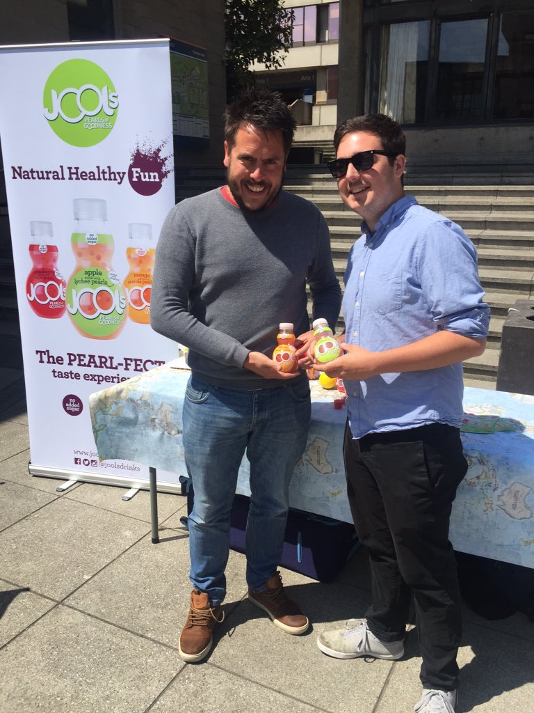 JoolsDrinks's tweet photo. We had a fantastic time sampling at UEA last week! Stay tuned to find out where we'll be sampling next! #joolsdrinks https://t.co/UfjEobysYM