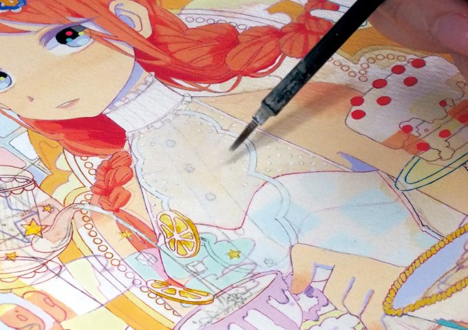 アナログ画材のtwitterイラスト検索結果 古い順