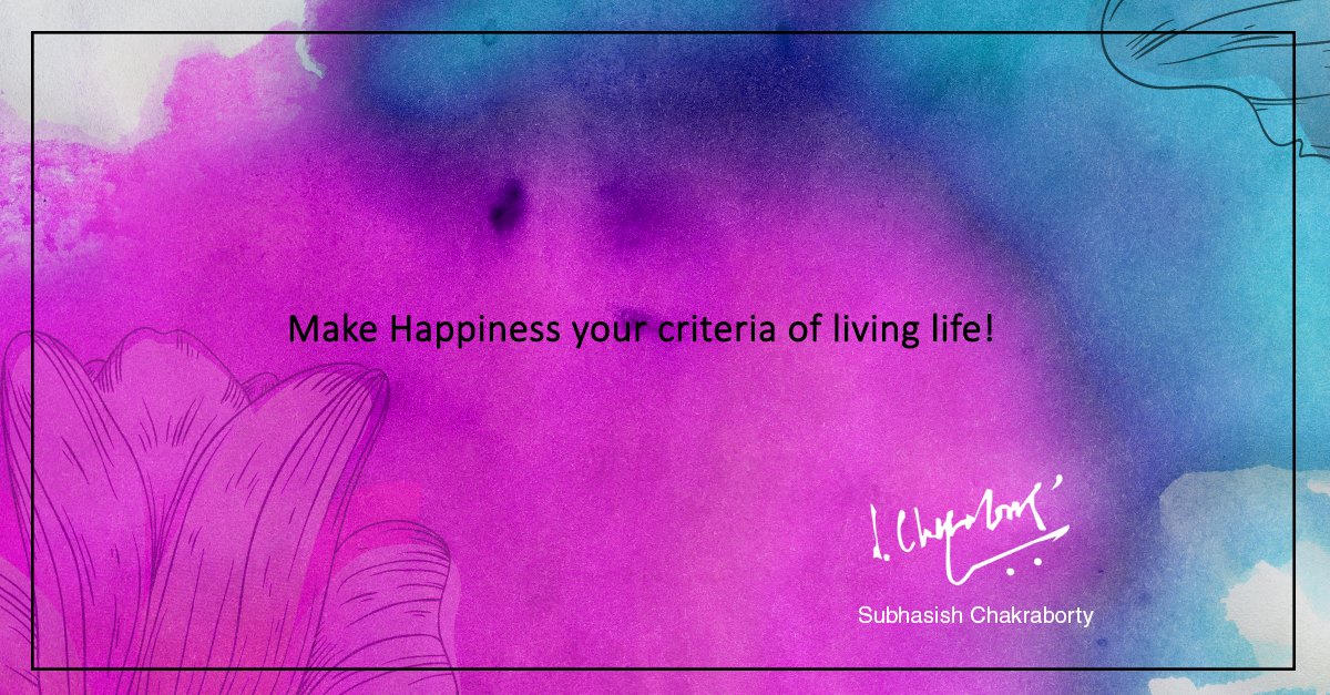 Because #happiness certifies a stressfree and cheerful life