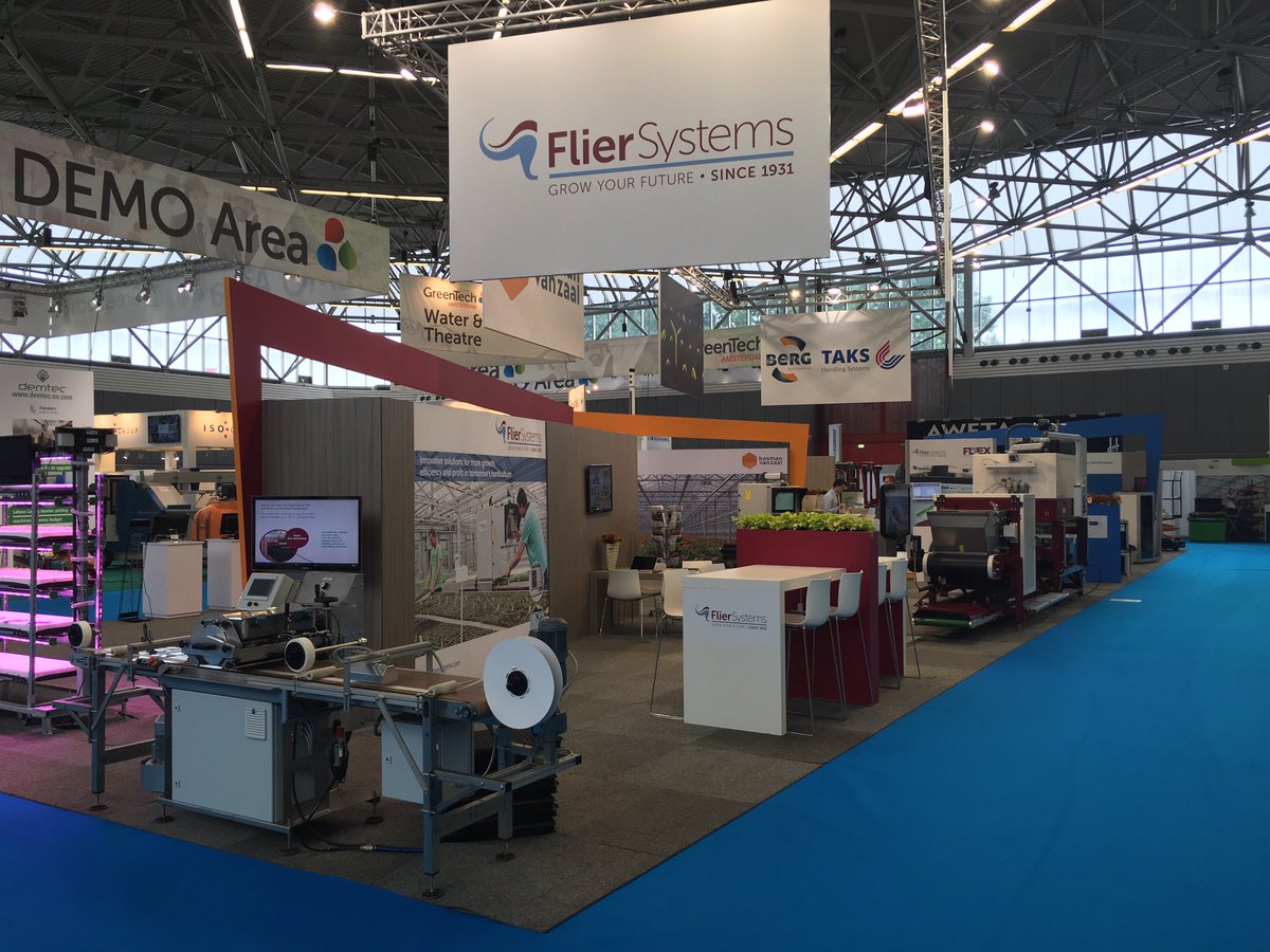 #Flier Systems present the latest innovations for growing the best #youngplants. Visit our stand 09.212 #greentech