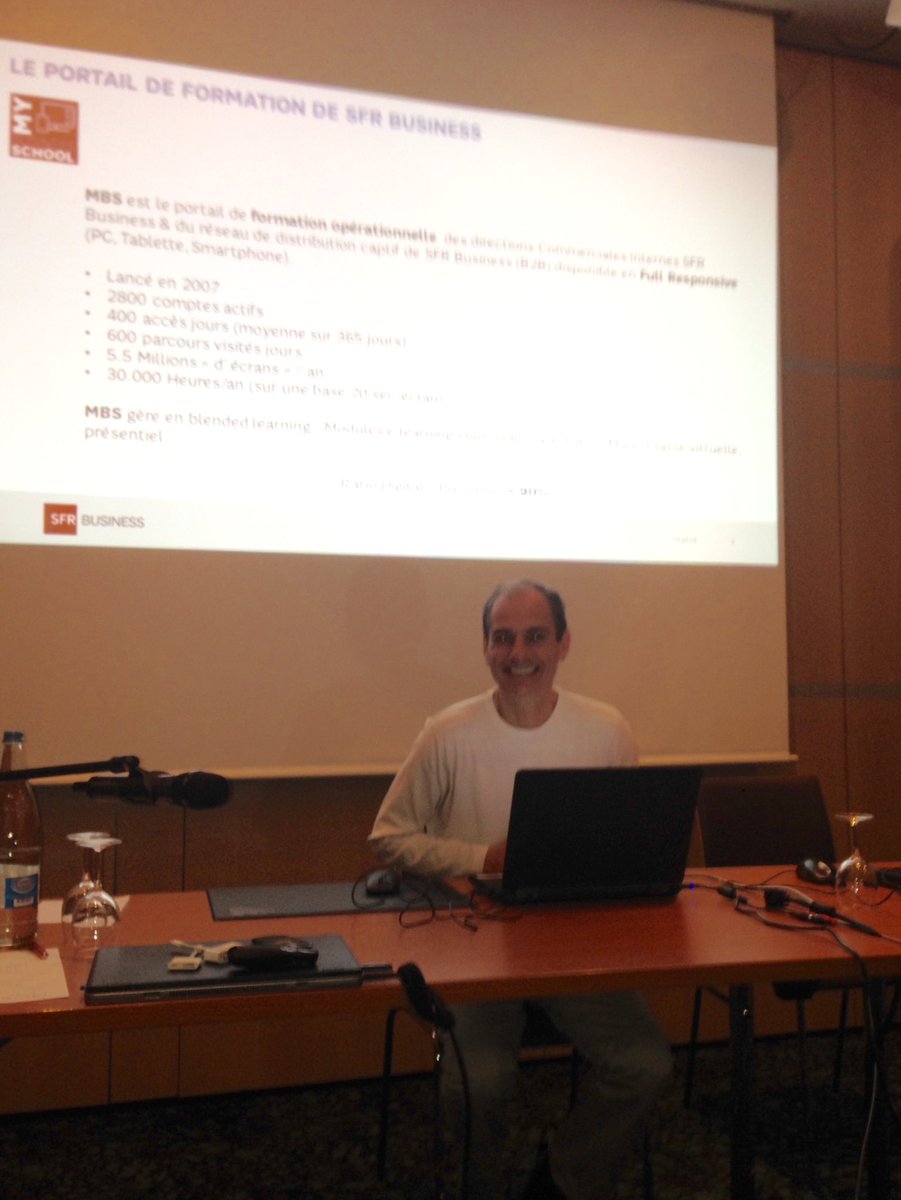 patrick_berard's tweet photo. #MosClub 2016 : SFR business réalise 90% de ses formations en #digitallearning grâce au #LCMS #moschorus. Bravo! https://t.co/tEs42bWQjr