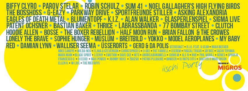 Line up komplett!