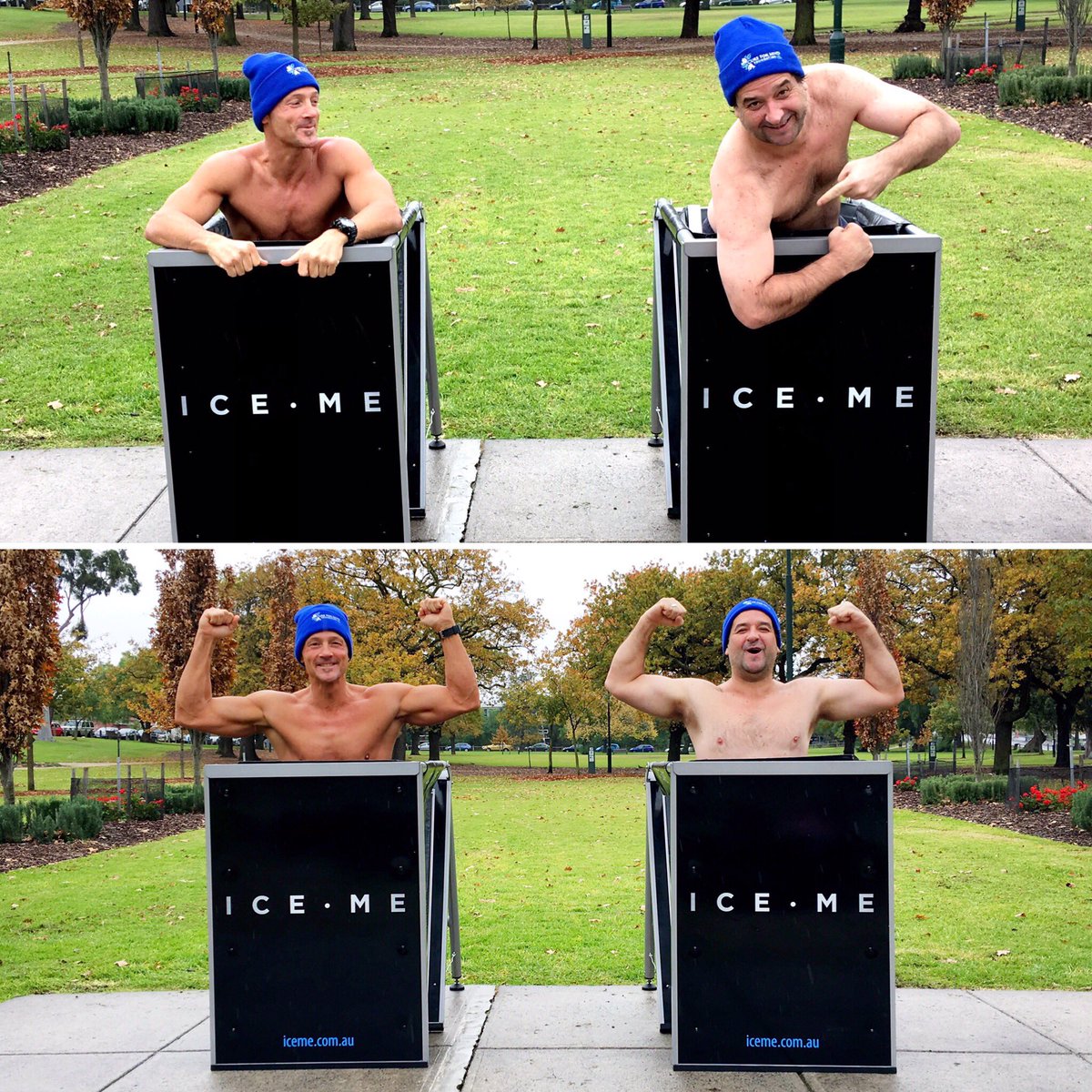 IceMe_Recovery's tweet photo. @mickmolloy &amp; Steven Tingay getting behind this great cause #MND #thebigfreeze #iceme https://t.co/DIVsMPPMob