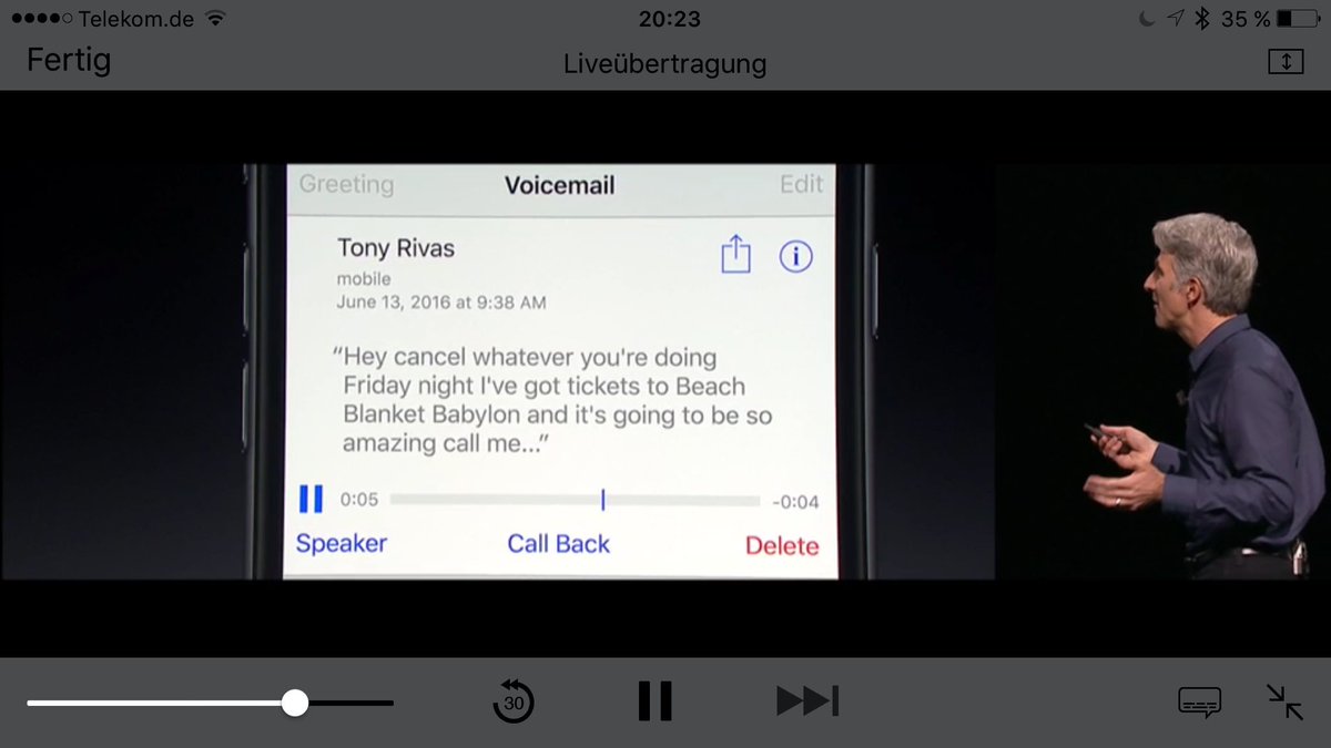 SprachBox_App's tweet image. @OlafHellmich Apple baut #VTT in seine #VisualVoicemail ein! Wie wird es mit unserer #Mobilbox #App nun weitergehen?