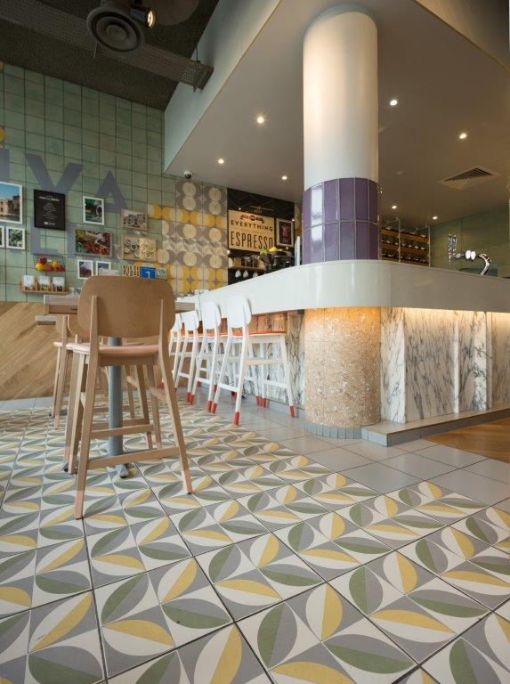 designworkstile's tweet photo. Hungry? Go visit @ASKItalian Manchester and don't forget to get a good look at those bespoke #Odyssey #tiles https://t.co/c3x3Cjp0oD