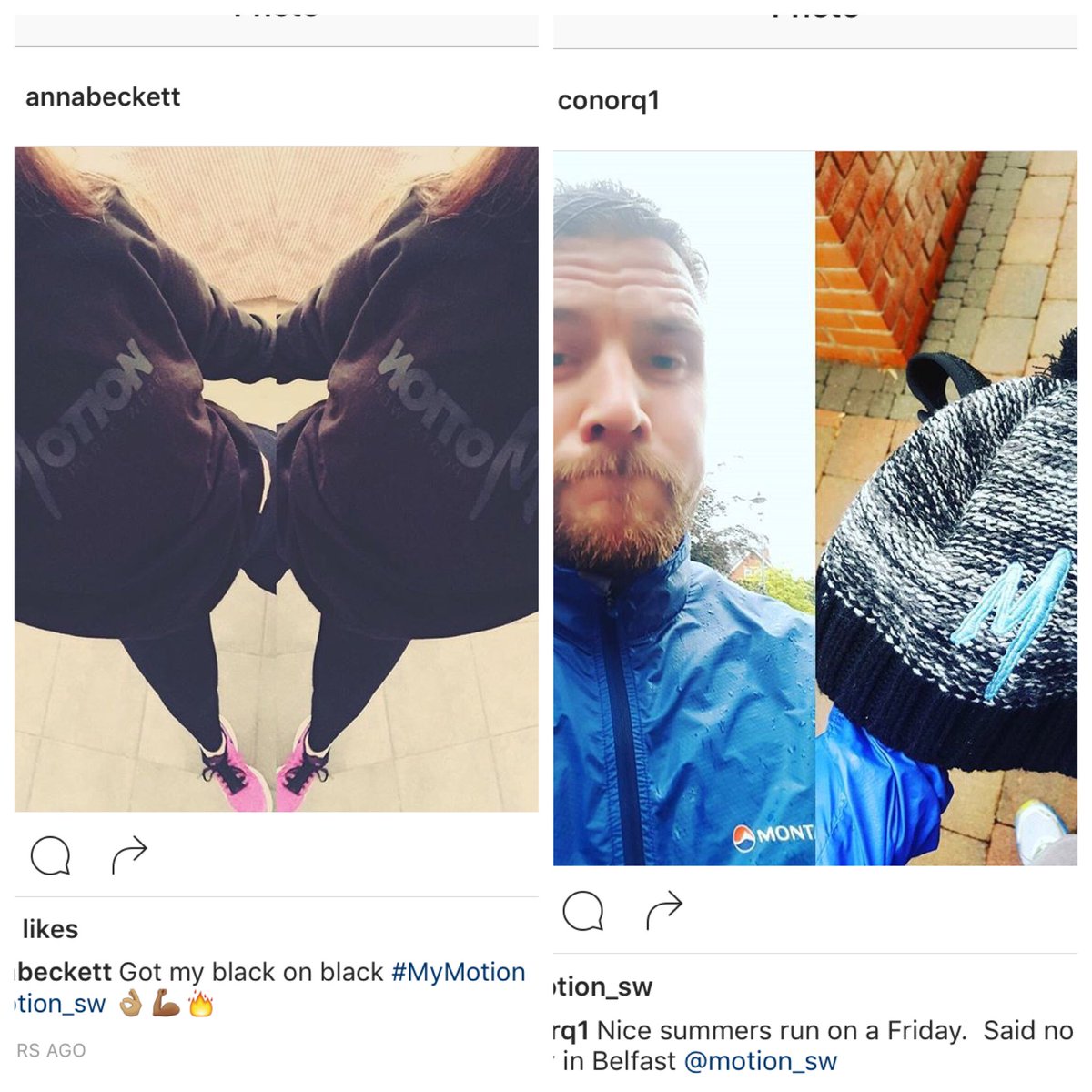 Motion_SW's tweet photo. We are loving all your tags here at HQ! Shout out to Conor Q and @annabeckett
#sportswear #fashion #createyourmotion https://t.co/607Jq5vQHL