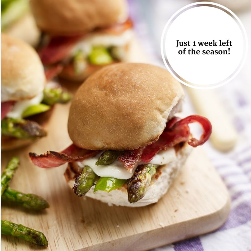 We're just 1 week from the end of the British asparagus season. Grab it while you can!