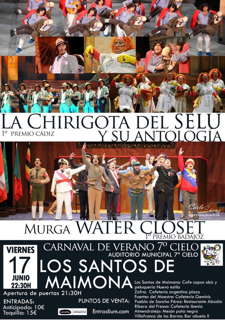 Una noche de verano con carnaval, qué más se puede pedir...