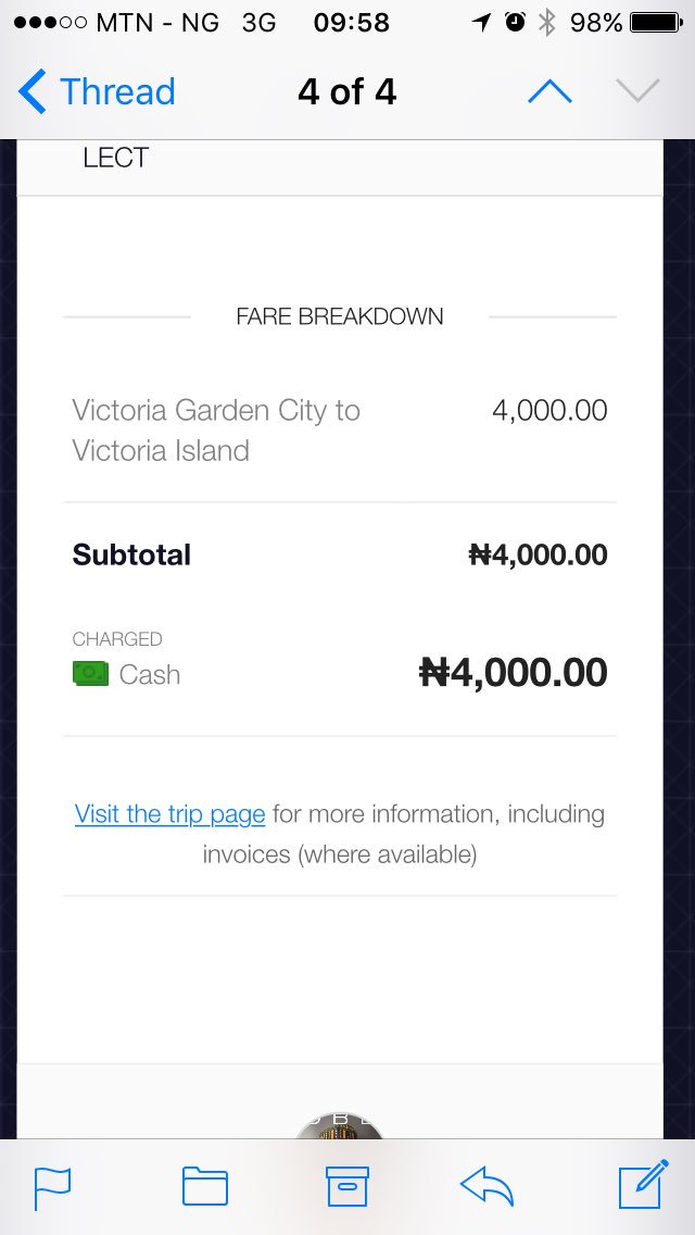 Maynezee's tweet photo. .@UberNigeria do you intend to resolve my issue or I'm being deliberately ignored. When did Etim Inyang become VGC? https://t.co/4I2sQyt2dY