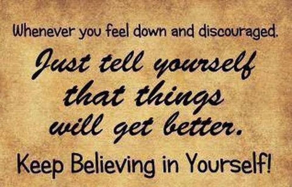 ProgramFor's tweet image. Whenever you #feel down and #discouraged.Just tell yourself that things will get better. Keep #believing in yourself